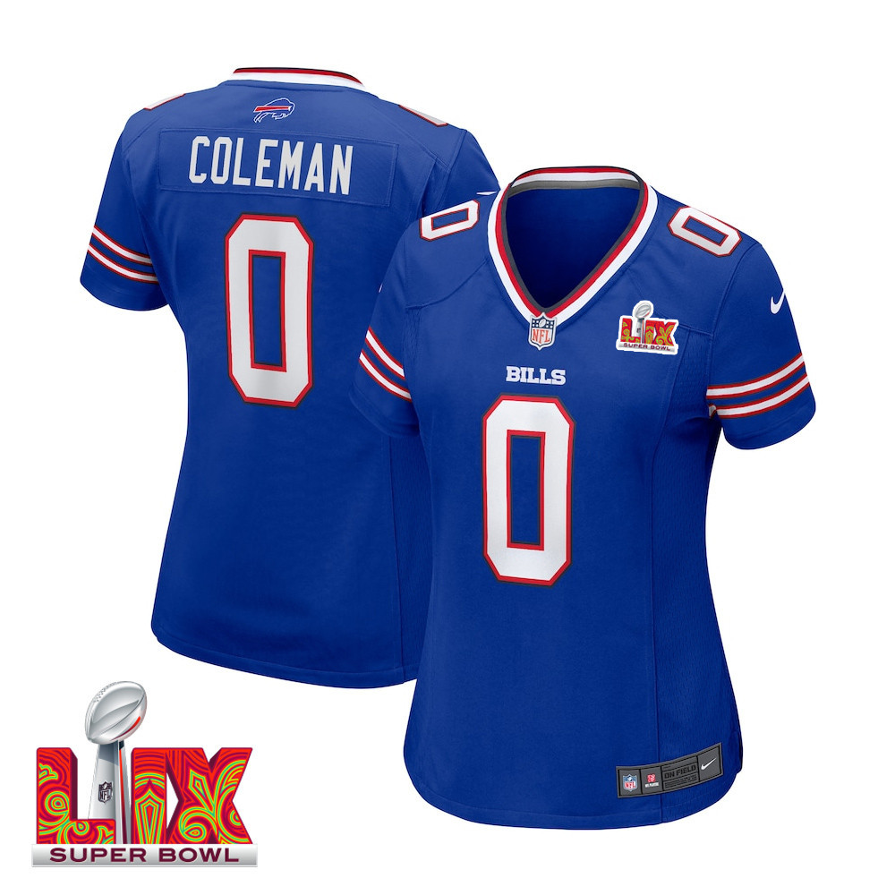 Keon Coleman #0 Buffalo Bills Super Bowl LIX Women's Jersey - Royal JS8514 nicesnker