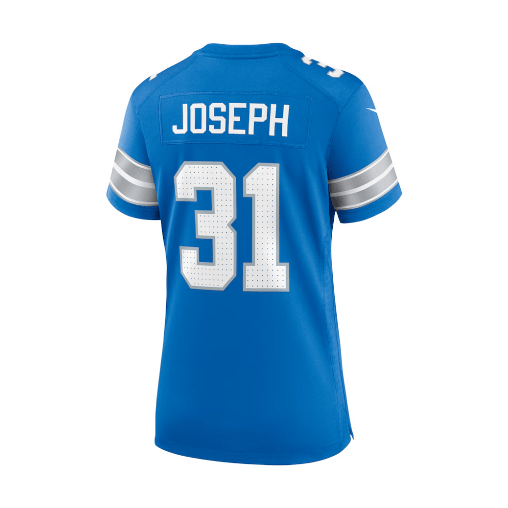 Alternative view of Kerby Joseph 31 Detroit Lions 2025 Pro Bowl Patch Women Game Jersey - Blue JS6059 nicesnker