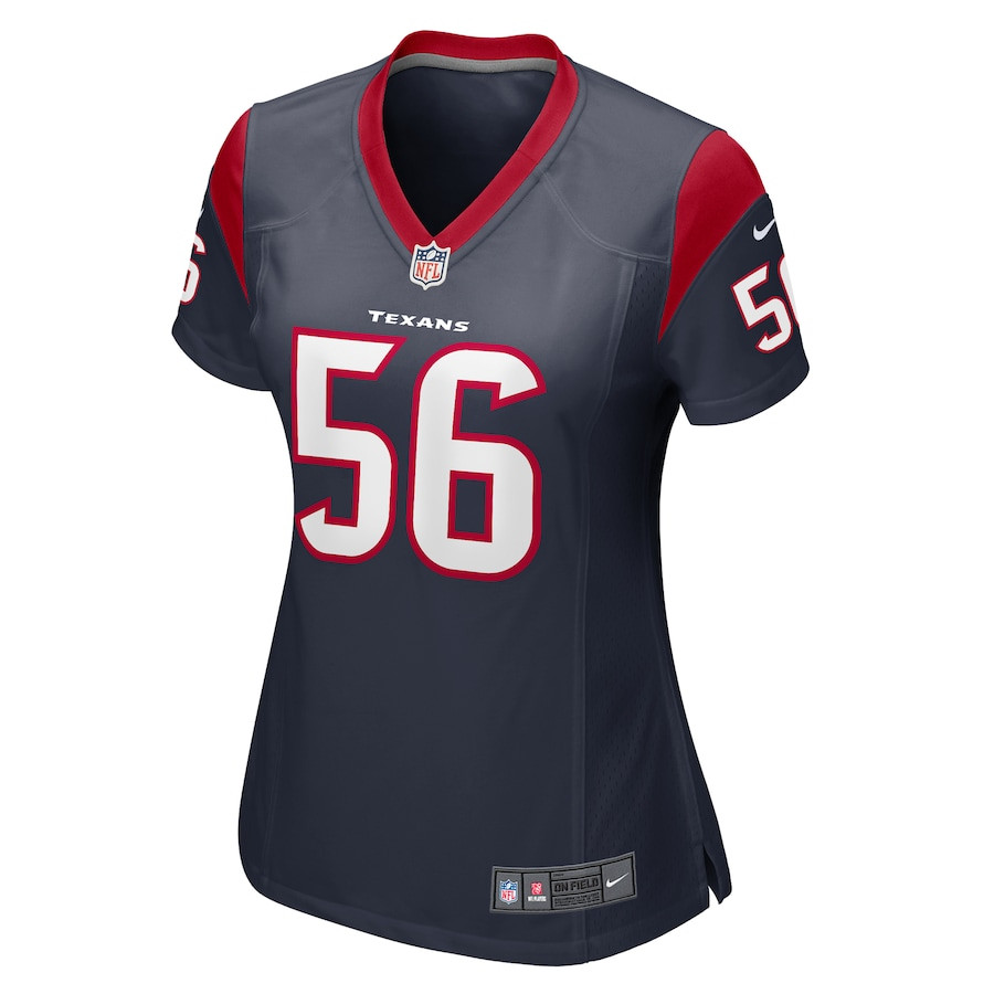 Alternative view of Kerry Hyder Jr. 56 Houston Texans Game Women Jersey - Navy JS2341 nicesnker