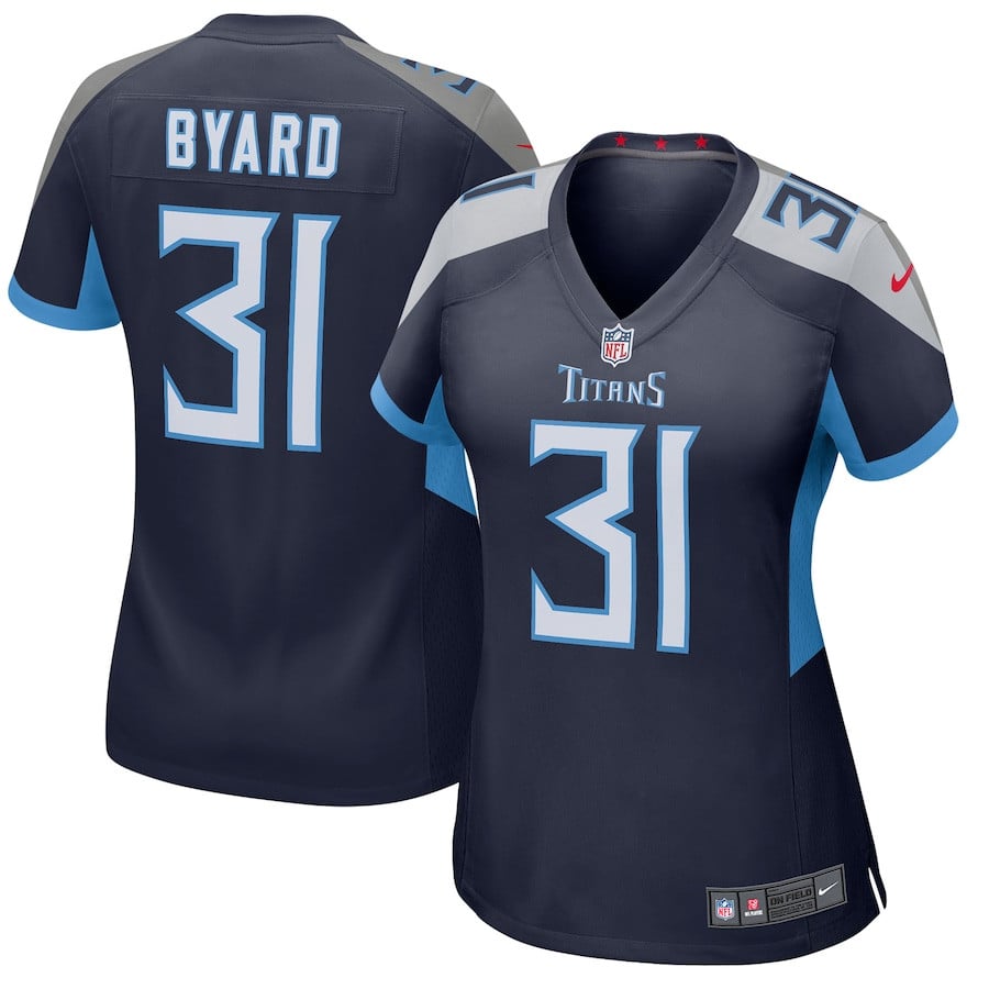 Kevin Byard 31 Tennessee Titans Women Jersey - Navy JS3869 nicesnker