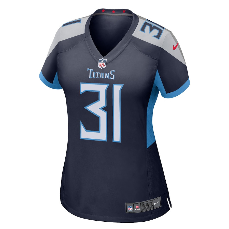 Alternative view of Kevin Byard 31 Tennessee Titans Women Jersey - Navy JS3869 nicesnker