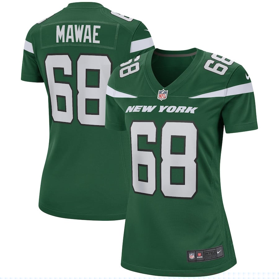 Kevin Mawae 68 New York Jets Women Game Retired Jersey - Gotham Green JS4460 nicesnker