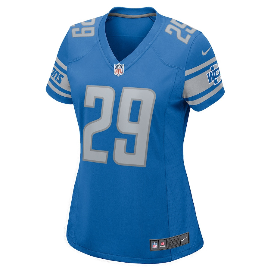 Alternative view of Kindle Vildor 29 Detroit Lions Game Women Jersey - Blue JS9361 nicesnker