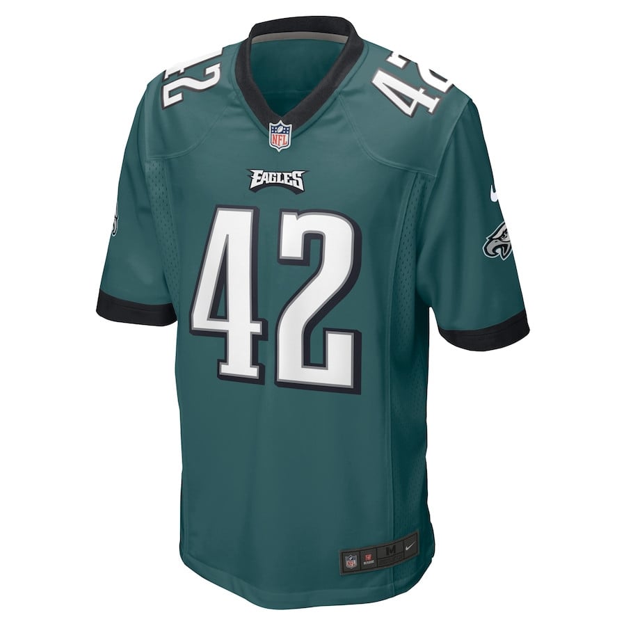 Alternative view of Kindle Vildor 42 Philadelphia Eagles Game Men Jersey - Midnight Green JS4443 nicesnker