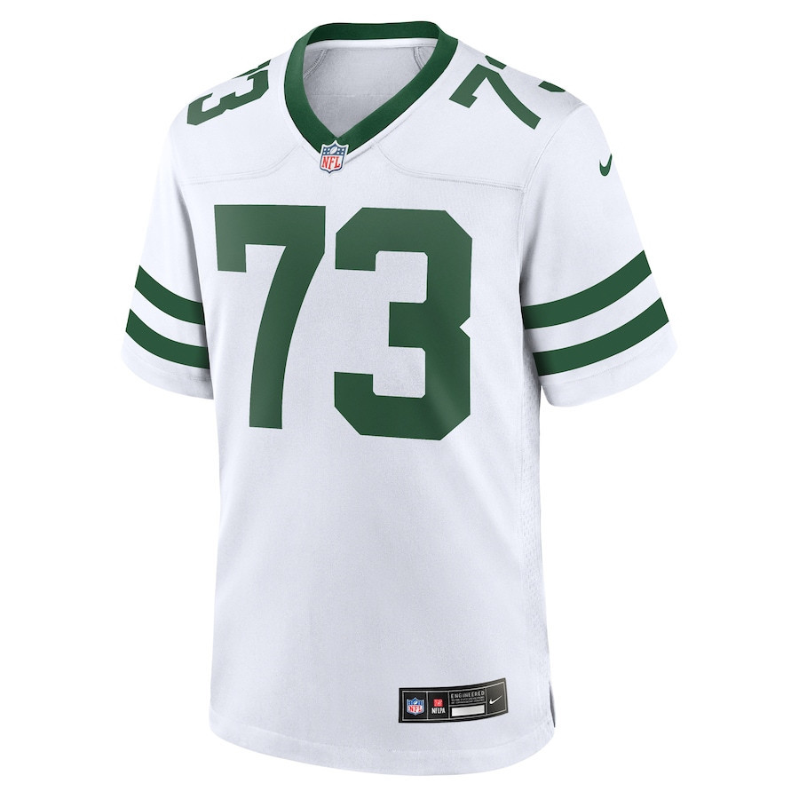 Alternative view of Klecko White 73 New York Jets Game Jersey Retired Player - Men, Legacy White JS9210 nicesnker