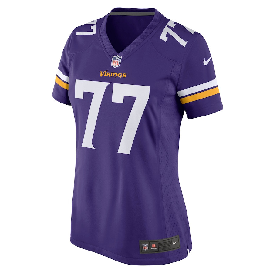 Alternative view of Korey Stringer 77 Minnesota Vikings Women Retired Jersey - Purple JS9119 nicesnker