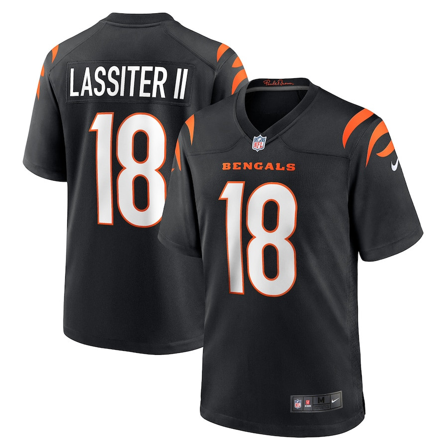 Kwamie Lassiter II 18 Cincinnati Bengals Team Game Men Jersey - Black JS2905 nicesnker