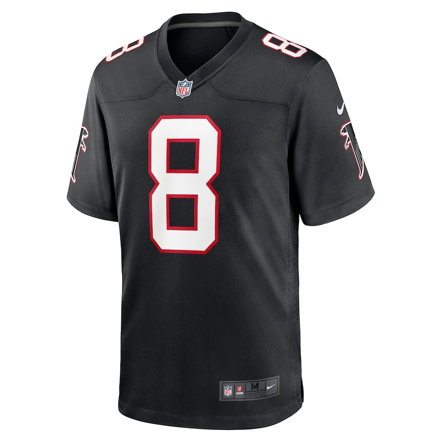 Alternative view of Kyle Pitts 8 Atlanta Falcons Men Game Jersey - Black JS4496 nicesnker