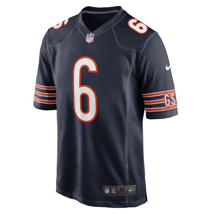 Alternative view of Kyler Gordon 6 Chicago Bears Game Men Jersey - Navy JS9362 nicesnker