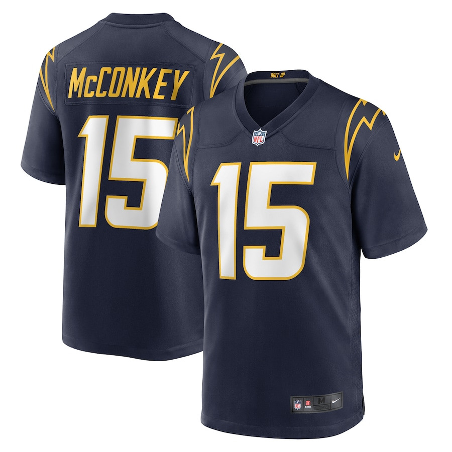 Ladd McConkey 15 Los Angeles Chargers Alternate Game Men Jersey - Navy JS9251 nicesnker