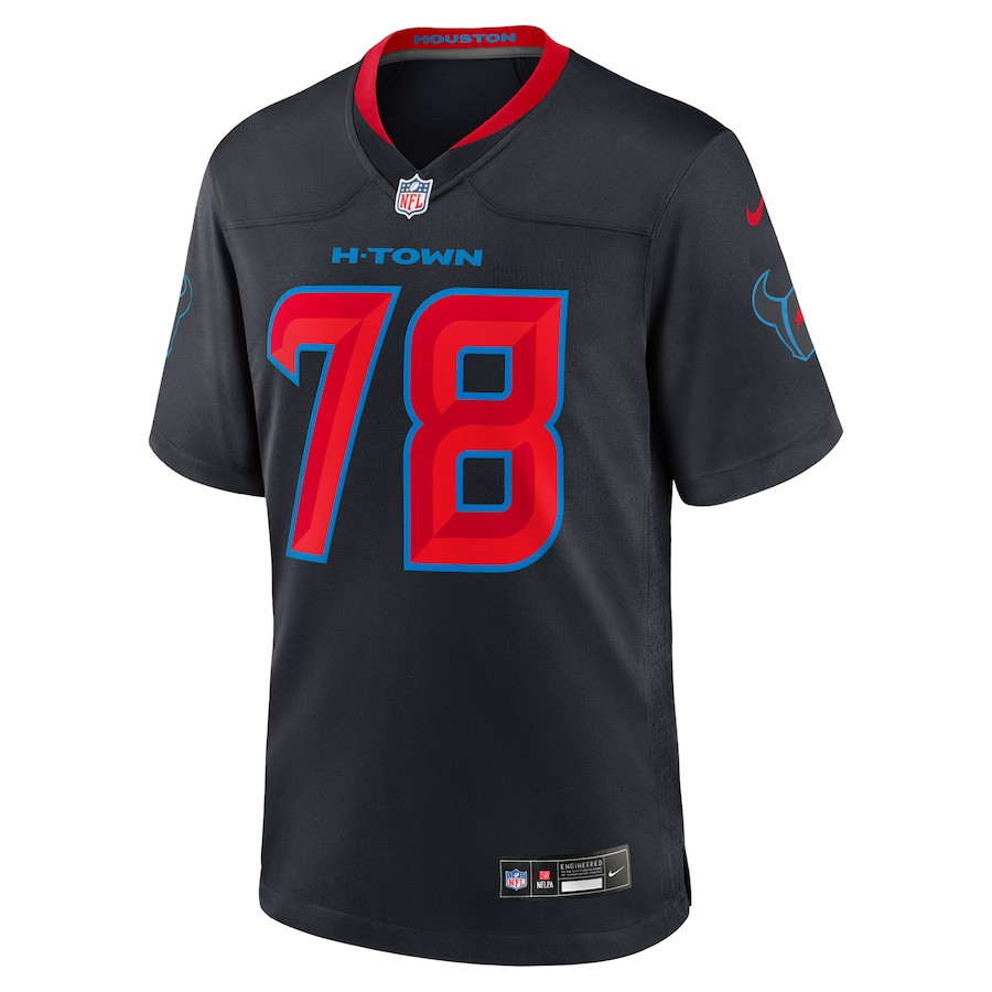 Alternative view of Laremy Tunsil 78 Houston Texans 2nd Alternate Game Men Jersey - Navy JS1818 nicesnker