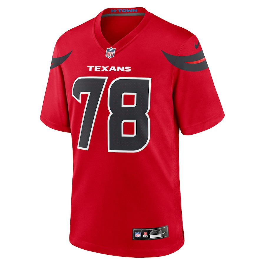 Alternative view of Laremy Tunsil 78 Houston Texans Alternate Game Men Jersey - Red JS2485 nicesnker