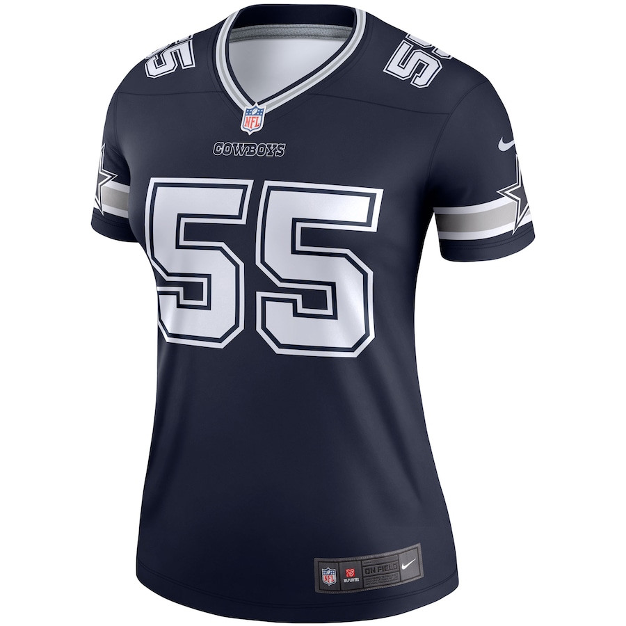 Alternative view of Leighton Vander Esch 55 Dallas Cowboys Women Legend Jersey - Navy JS9997 nicesnker