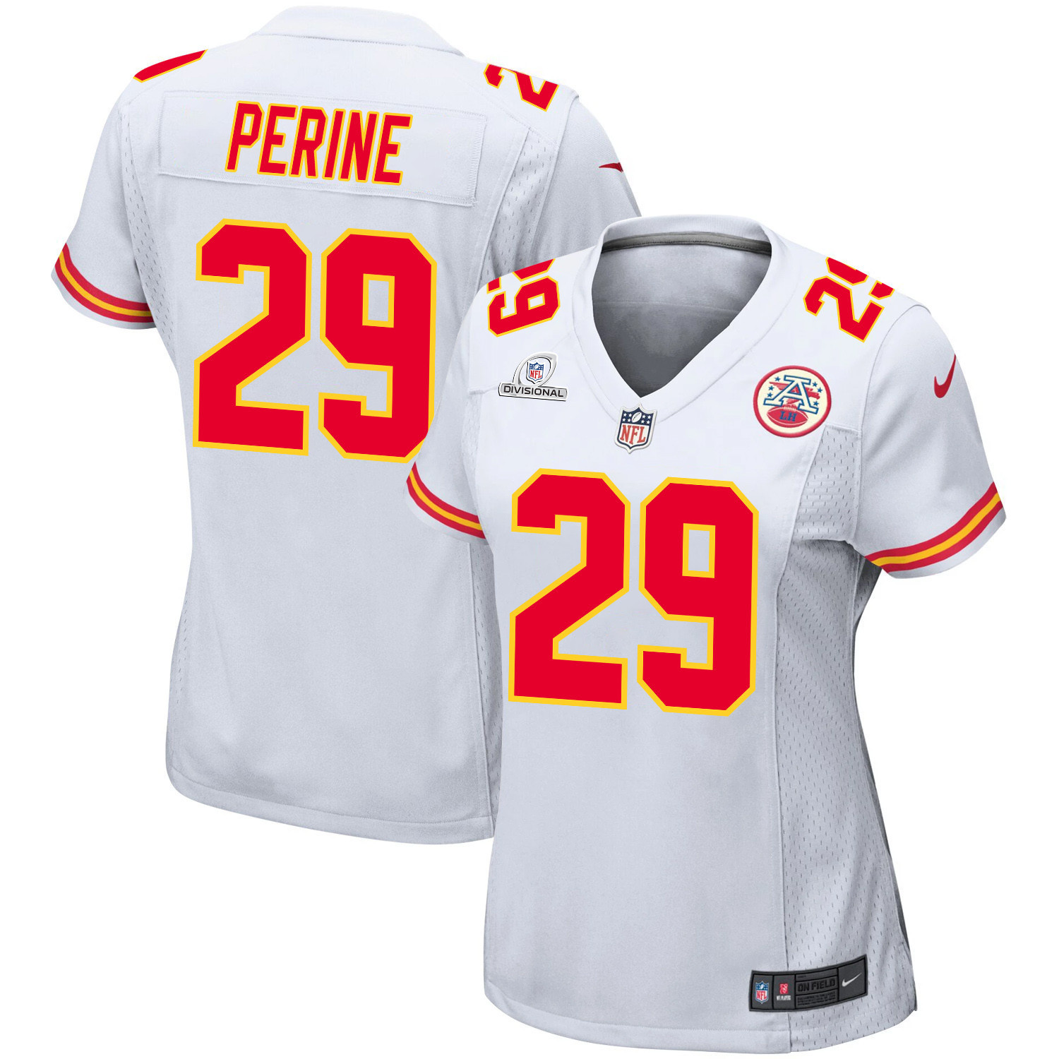 Leo Chenal 54 Kansas City Chiefs Super Bowl LVIII Patch Game Women Jersey - White JS1544 nicesnker