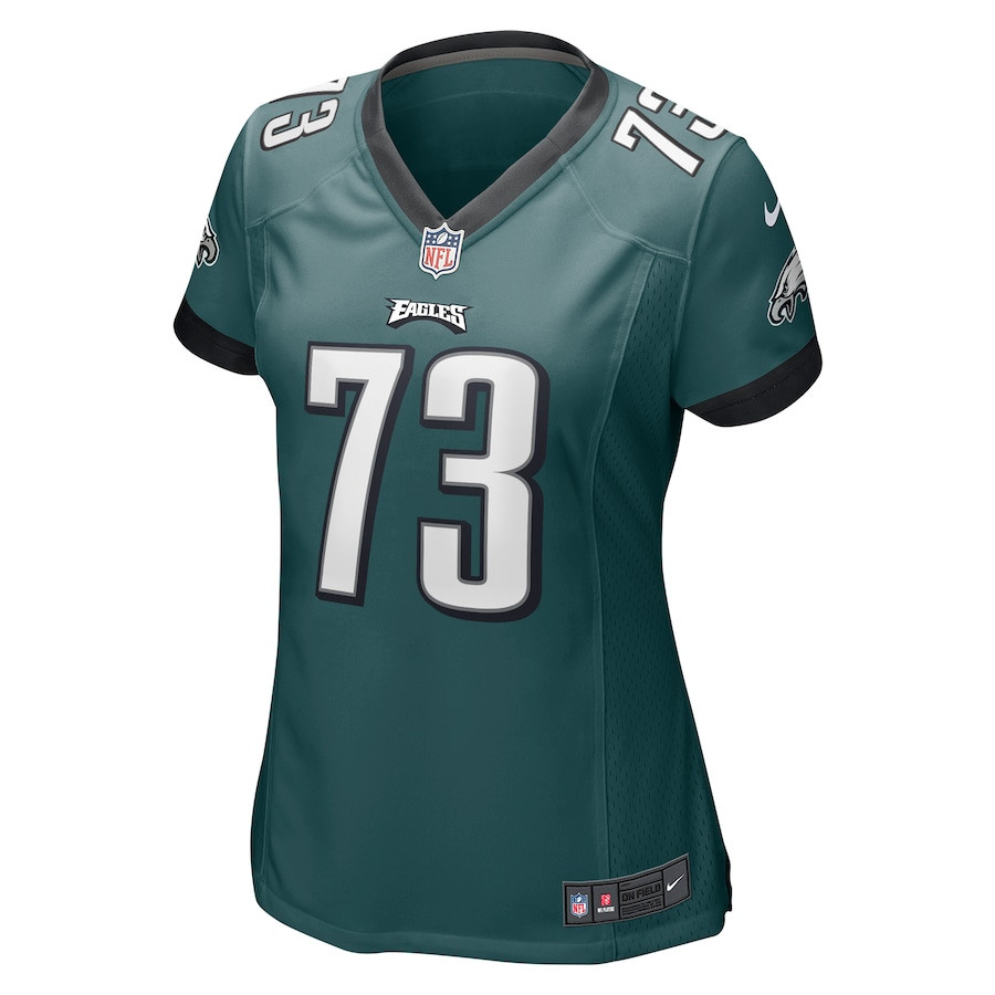 Alternative view of Le'Raven Clark 73 Philadelphia Eagles Game Women Jersey - Midnight Green JS7421 nicesnker