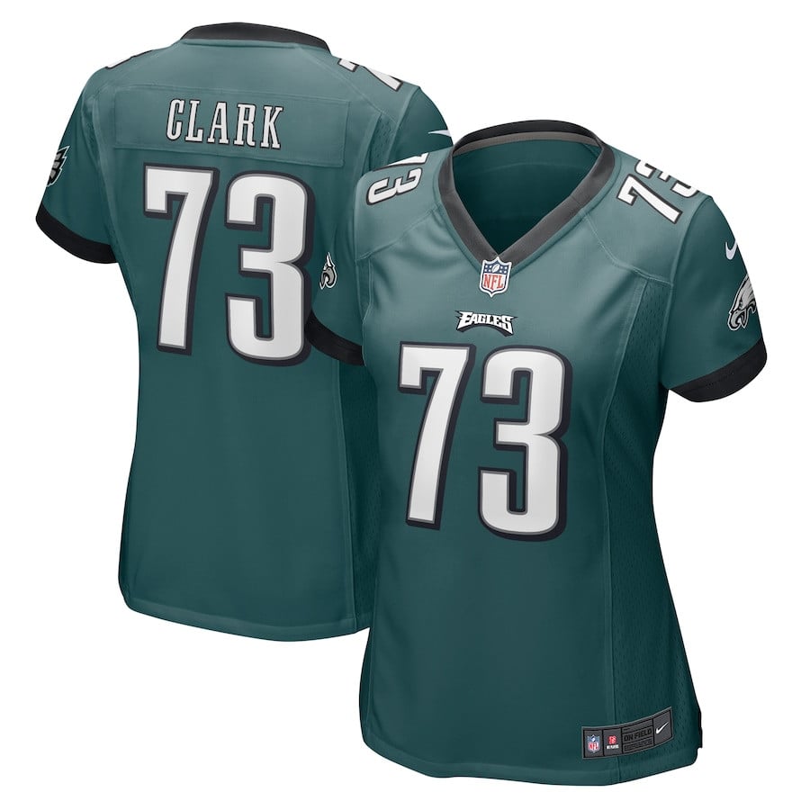 Le'Raven Clark 73 Philadelphia Eagles Game Women Jersey - Midnight Green JS7421 nicesnker