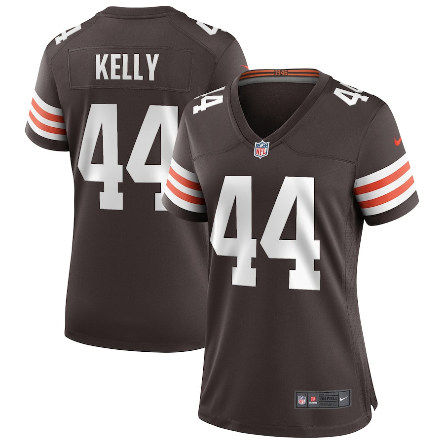Leroy Kelly 44 Cleveland Browns Women Game Retired Jersey - Brown JS8831 nicesnker