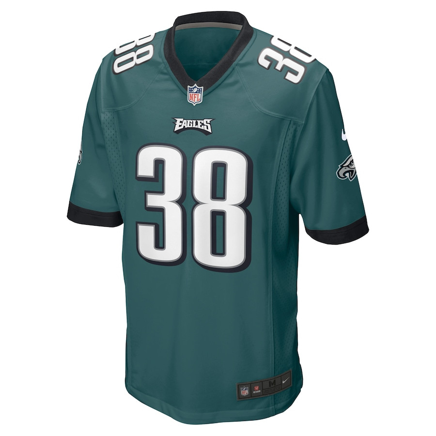 Alternative view of Lew Nichols III 38 Philadelphia Eagles Game Men Jersey - Midnight Green JS1570 nicesnker