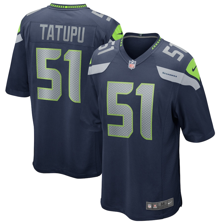 Lofa Tatupu 51 Seattle Seahawks Men Game Retired Jersey - College Navy JS7325 nicesnker