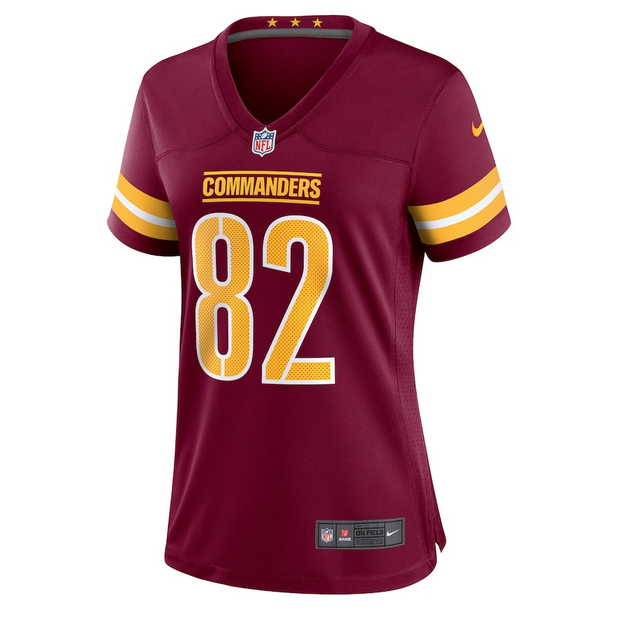 Alternative view of Logan Thomas 82 Washington Commanders Women Game Jersey - Burgundy JS7567 nicesnker