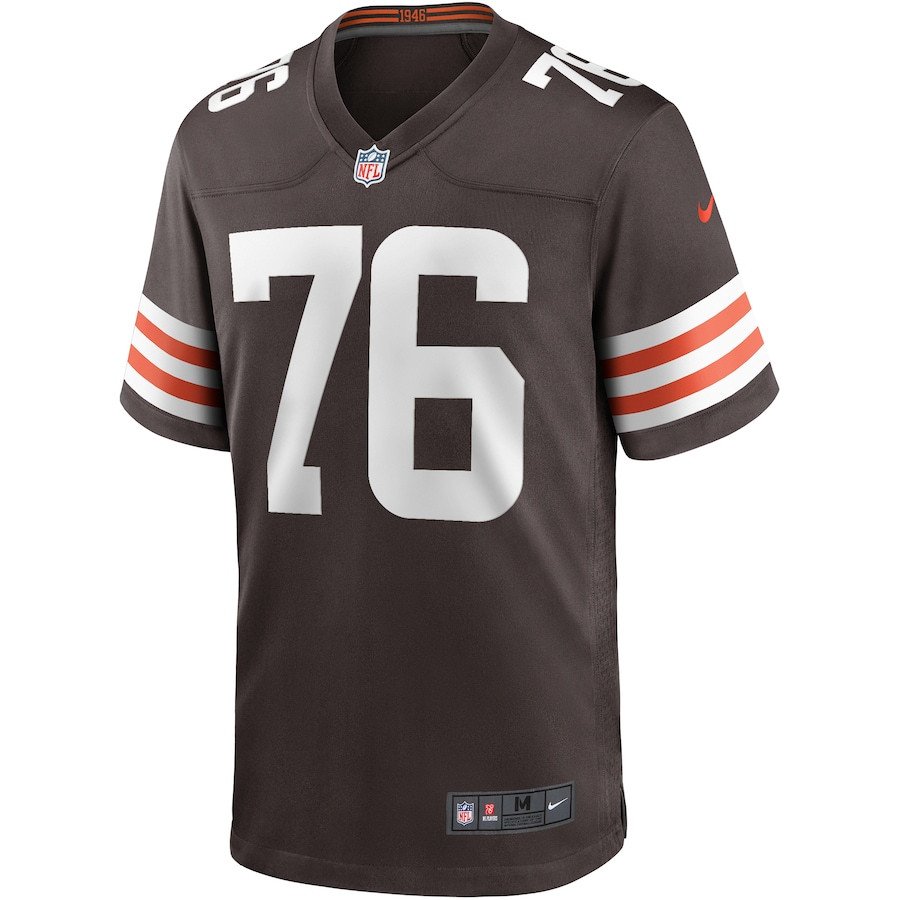 Alternative view of Lou Groza 76 Cleveland Browns Men Game Retired Jersey - Brown JS1277 nicesnker