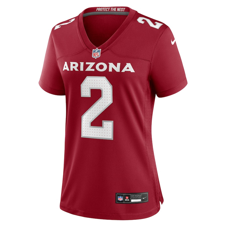 Alternative view of Mack Wilson Sr. 2 Arizona Cardinals Women's Game Jersey - Cardinal JS6092 nicesnker