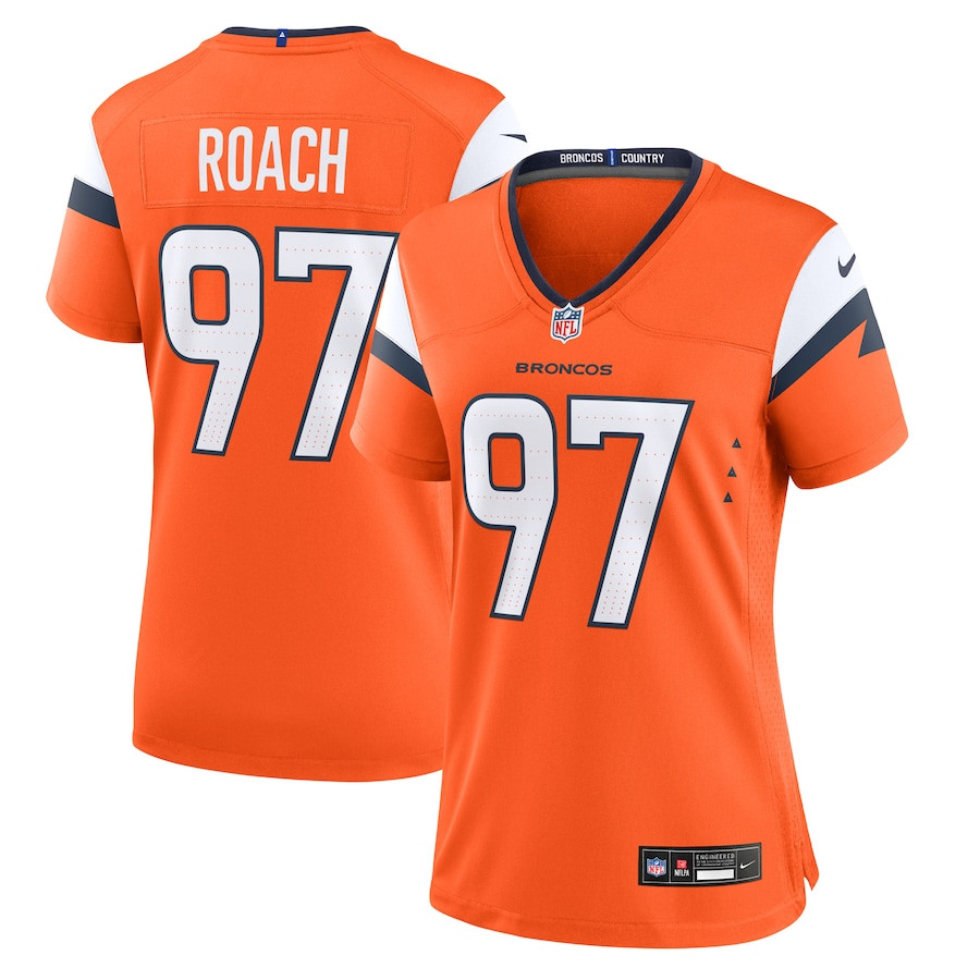 Malcolm Roach 97 Denver Broncos Women's Team Game Jersey - Orange JS7749 nicesnker