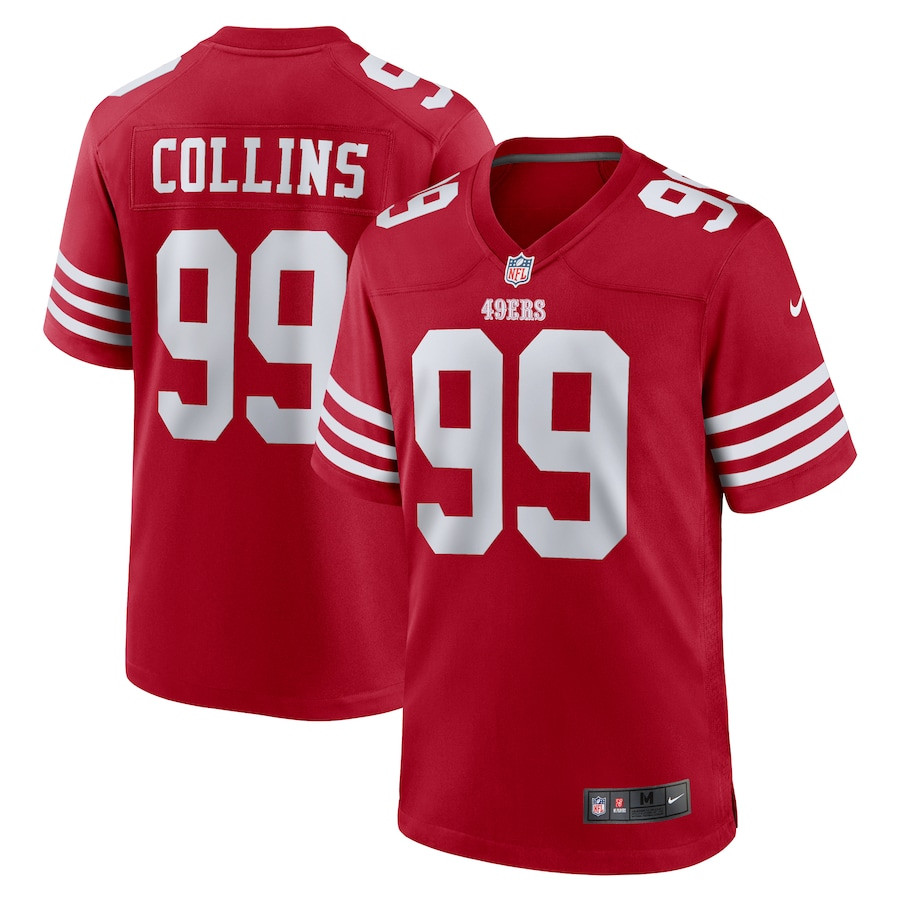 Maliek Collins 99 San Francisco 49ers Game Men Jersey - Scarlet JS6987 nicesnker