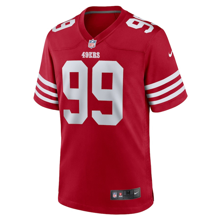 Alternative view of Maliek Collins 99 San Francisco 49ers Game Men Jersey - Scarlet JS6987 nicesnker