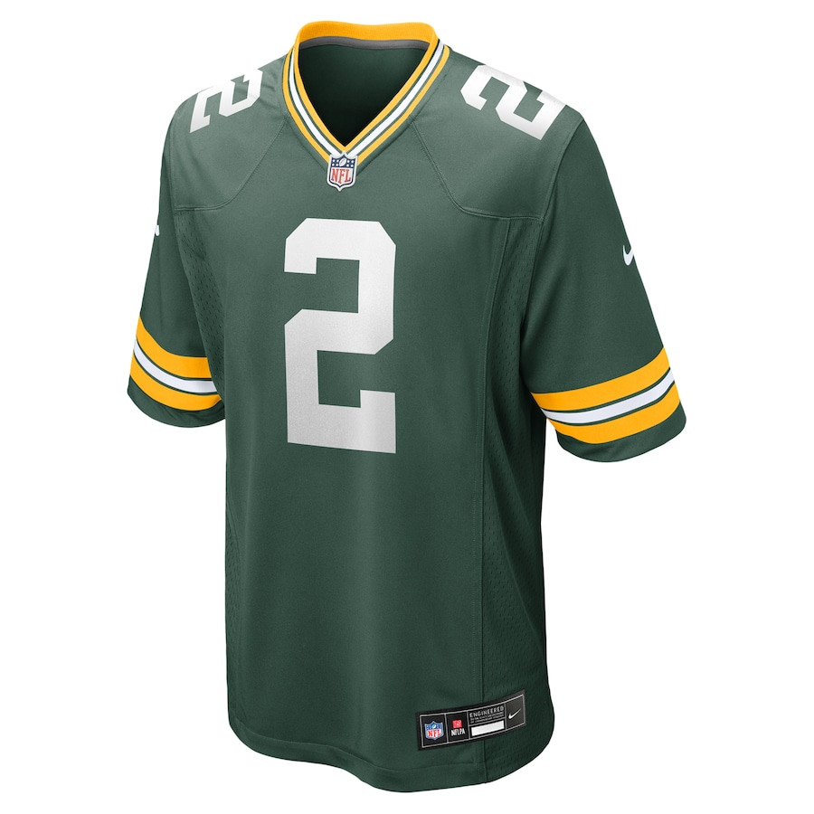 Alternative view of Malik Willis 2 Green Bay Packers Game Men Jersey - Green JS2588 nicesnker