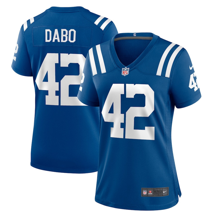 Marcel Dabo 42 Indianapolis Colts Women's Game Jersey - Royal JS6456 nicesnker