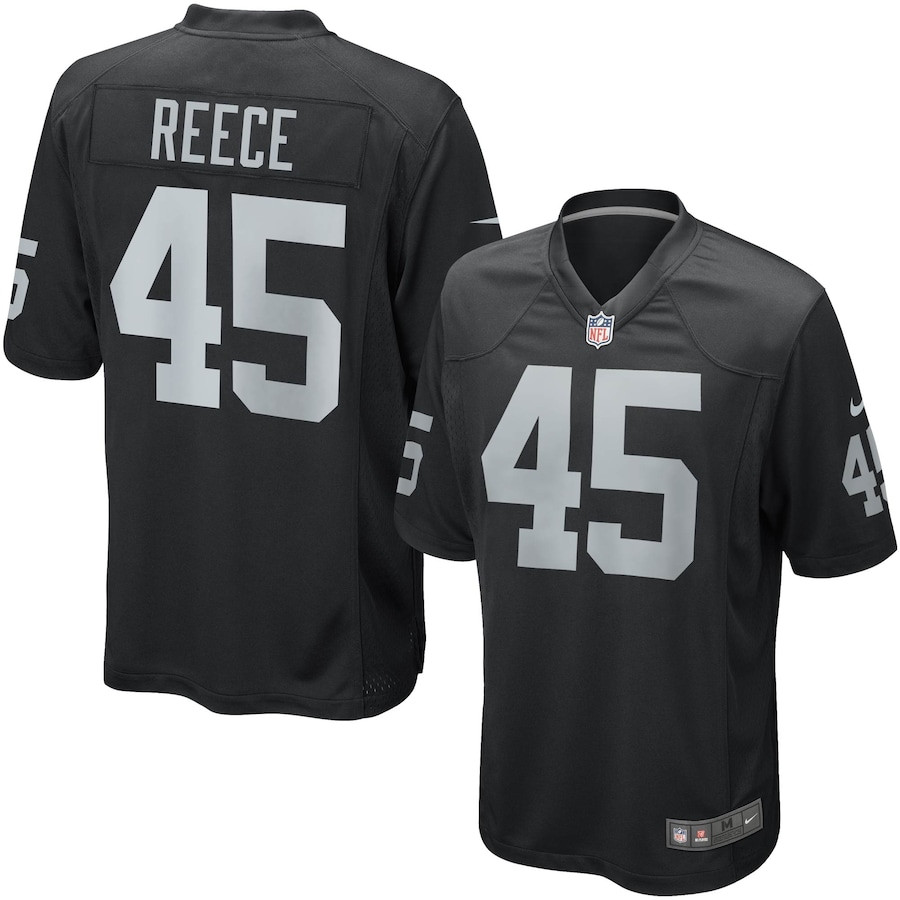 Marcel Reece 45 Las Vegas Raiders YOUTH Game Jersey - Black JS4575 nicesnker