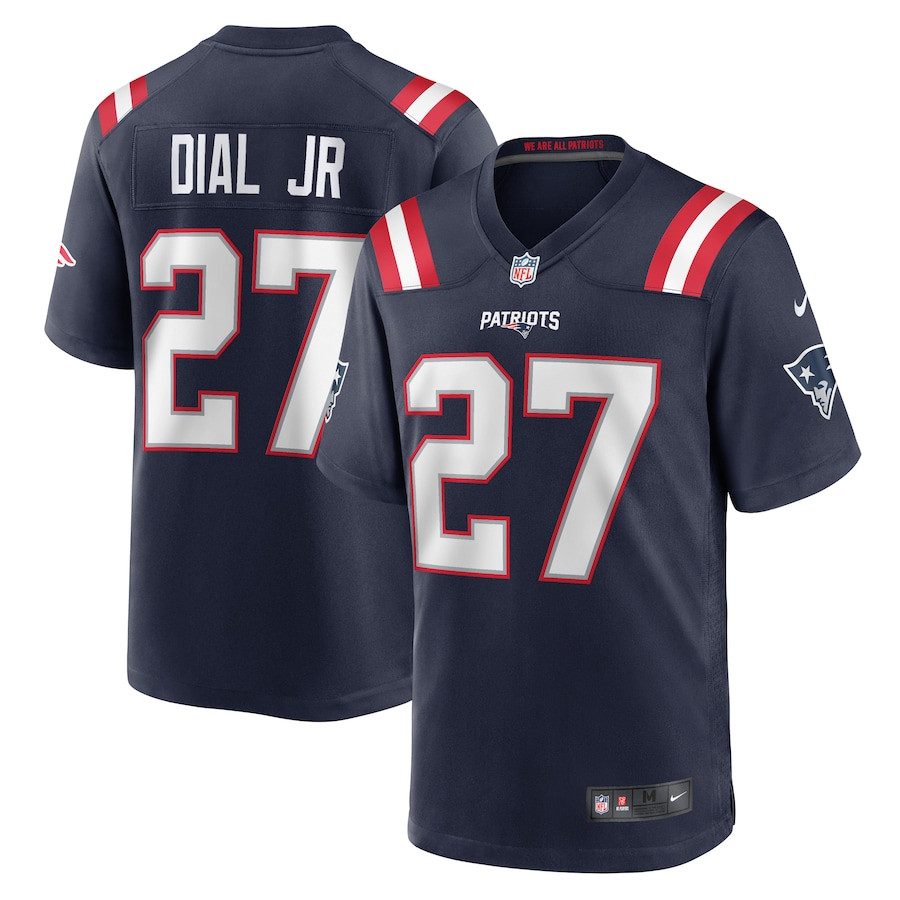 Marcellas Dial Jr. 27 New England Patriots Game Men Jersey - Navy JS8748 nicesnker