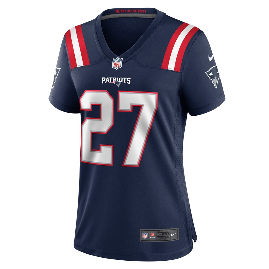 Alternative view of Marcellas Dial Jr. 27 New England Patriots Women's Game Jersey - Navy JS9249 nicesnker