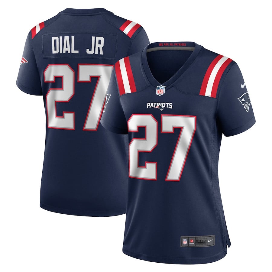 Marcellas Dial Jr. 27 New England Patriots Women's Game Jersey - Navy JS9249 nicesnker