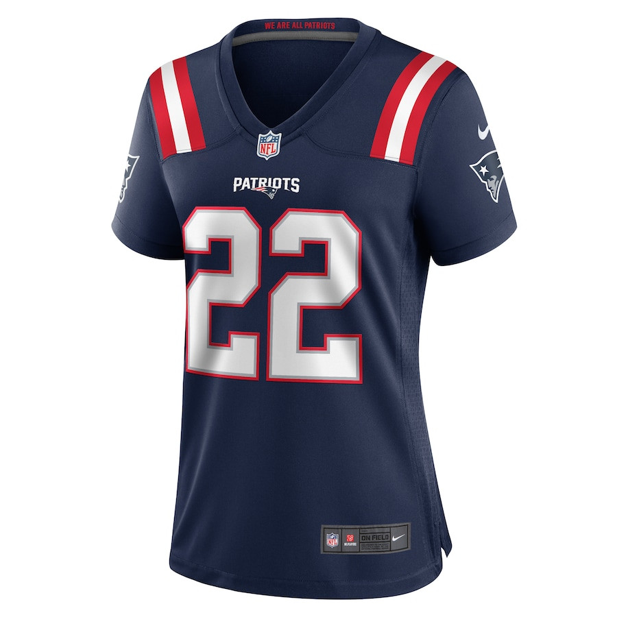 Alternative view of Marco Wilson 22 New England Patriots Women's Team Game Jersey - Navy JS8349 nicesnker