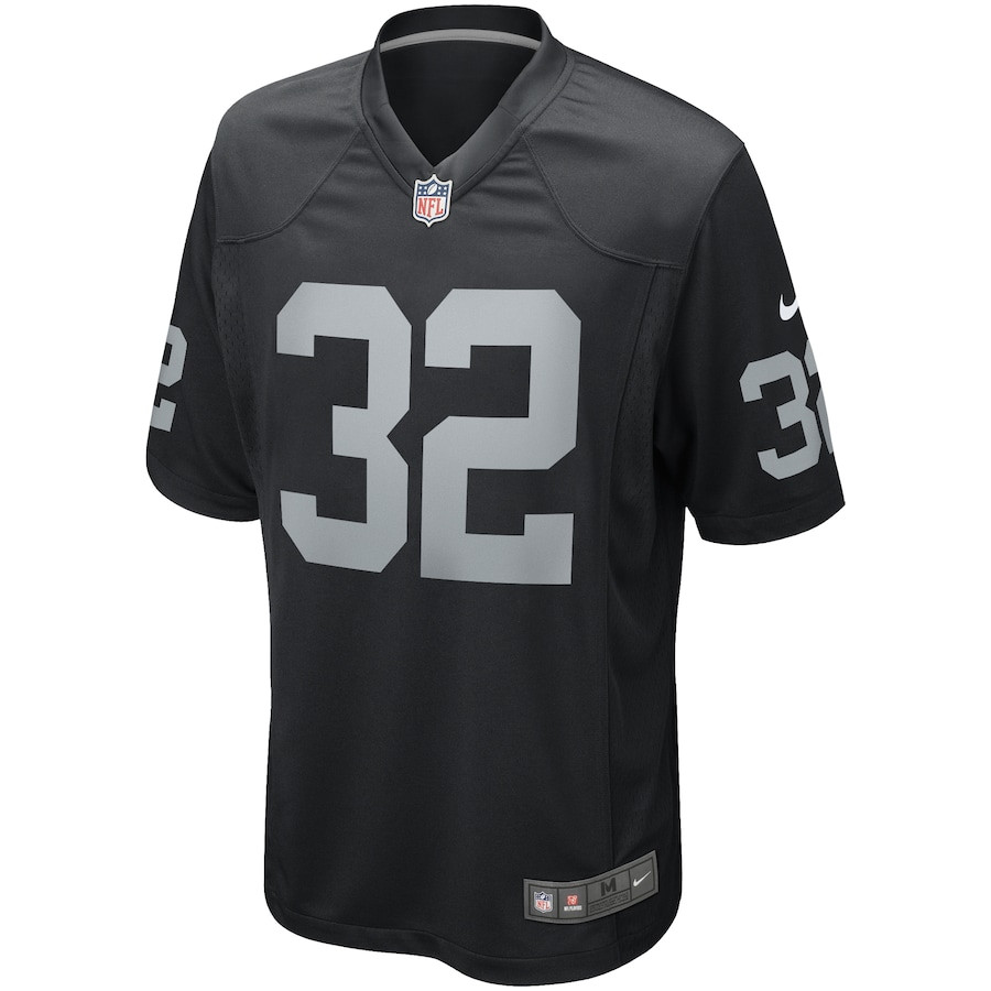 Alternative view of Marcus Allen 32 Las Vegas Raiders Men Game Retired Jersey - Black JS5943 nicesnker