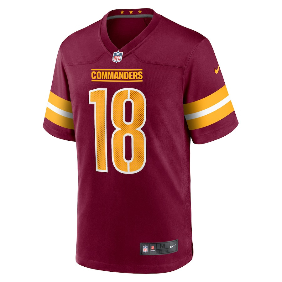 Alternative view of Marcus Mariota 18 Washington Commanders Game Men Jersey - Burgundy JS1788 nicesnker
