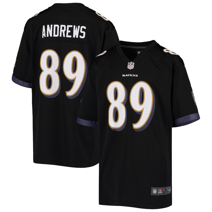 Mark Andrews 89 Baltimore Ravens YOUTH Game Jersey - Black JS6529 nicesnker