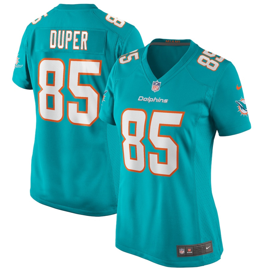 Mark Duper 85 Miami Dolphins Women Game Retired Jersey - Aqua JS7875 nicesnker