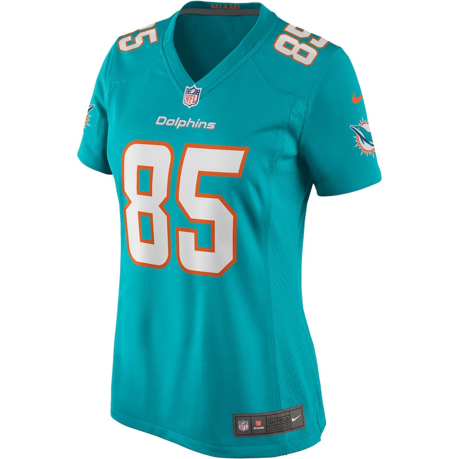 Alternative view of Mark Duper 85 Miami Dolphins Women Game Retired Jersey - Aqua JS7875 nicesnker