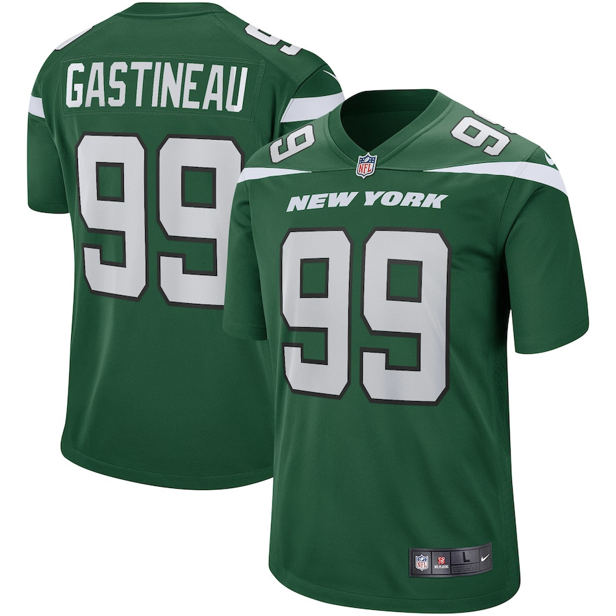Mark Gastineau 99 New York Jets Men Game Retired Jersey - Gotham Green JS1483 nicesnker