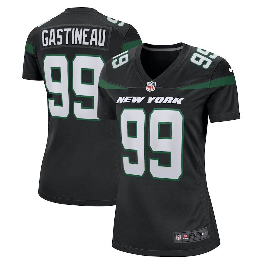 Mark Gastineau 99 New York Jets Women Game Jersey - Stealth Black JS1194 nicesnker