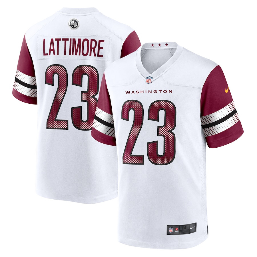 Marshon Lattimore 23 Washington Commanders Game Men Jersey - White JS1560 nicesnker
