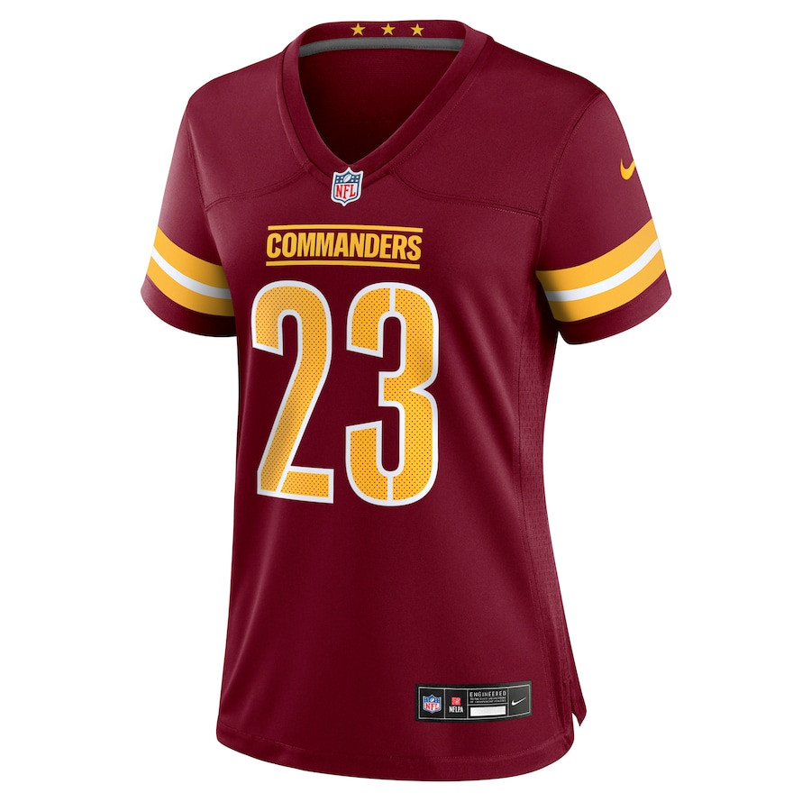 Alternative view of Marshon Lattimore 23 Washington Commanders Women's Game Jersey - Burgundy JS5171 nicesnker