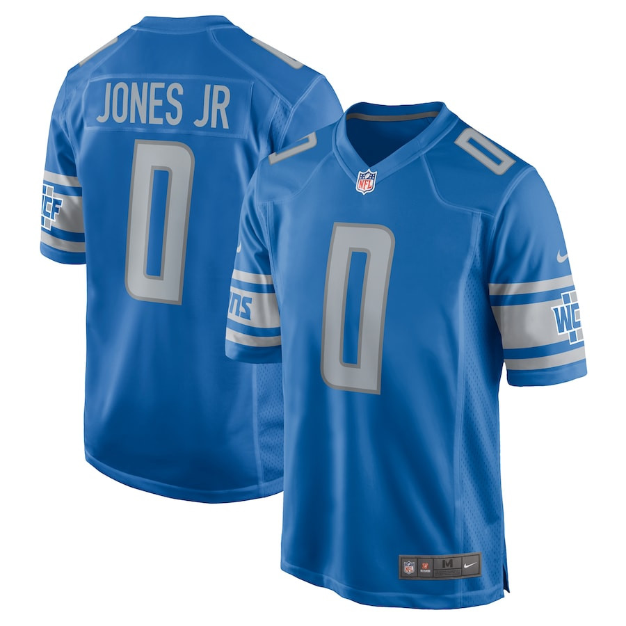 Marvin Jones Jr. 0 Detroit Lions Game Men Jersey - Blue JS4957 nicesnker