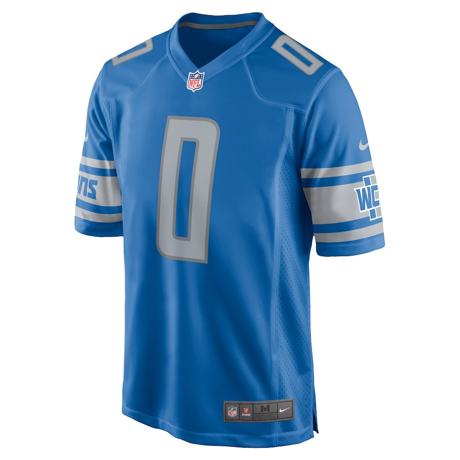 Alternative view of Marvin Jones Jr. 0 Detroit Lions Game Men Jersey - Blue JS4957 nicesnker