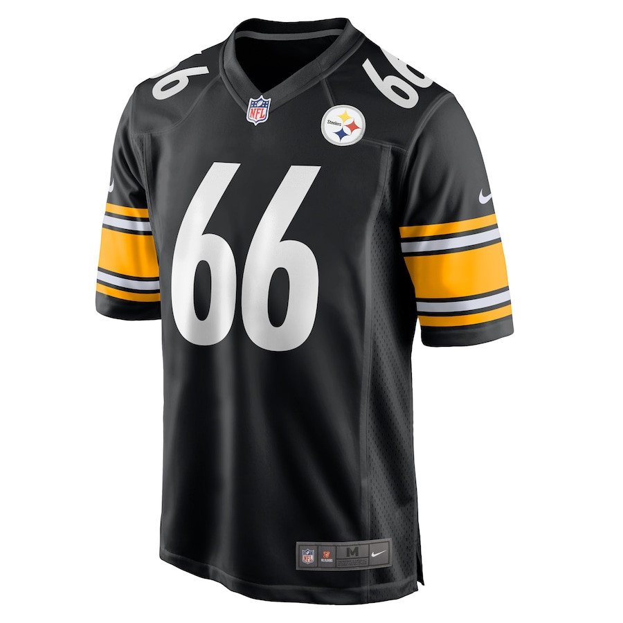 Alternative view of Mason McCormick 66 Pittsburgh Steelers Game Men Jersey - Black JS9090 nicesnker