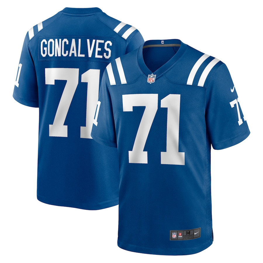 Matt Goncalves 71 Indianapolis Colts Game Men Jersey - Royal JS4446 nicesnker