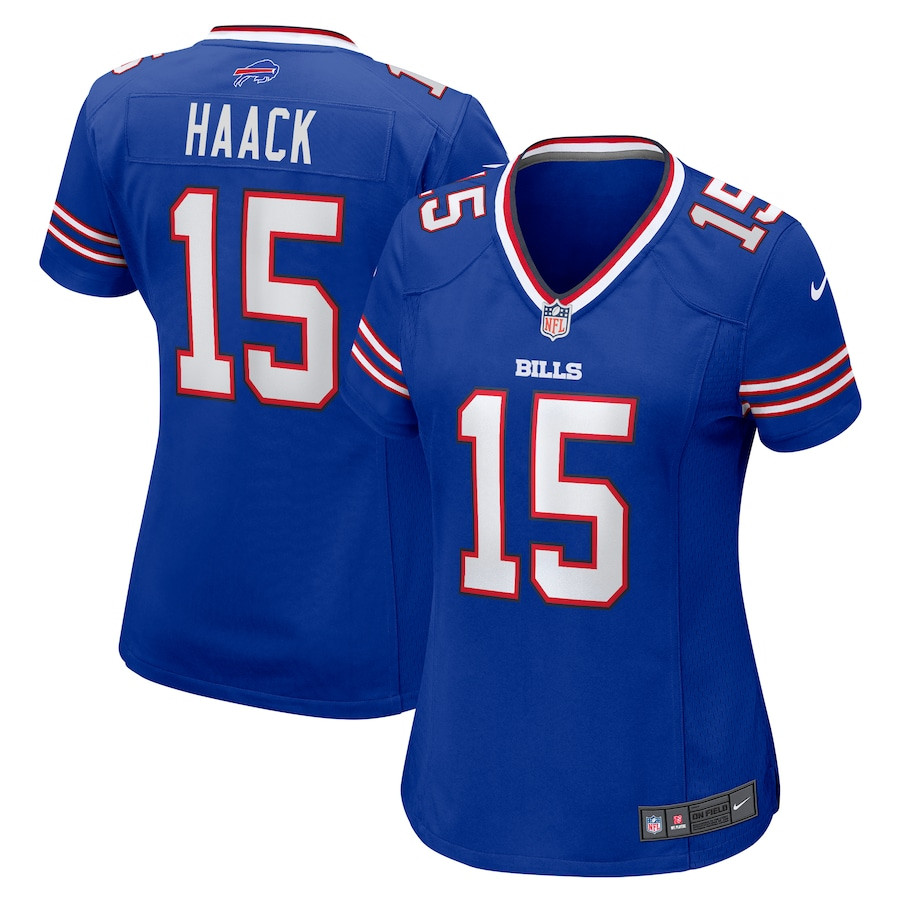 Matt Haack 15 Buffalo Bills Women's Game Jersey - Royal JS4188 nicesnker